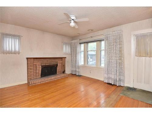 493 Crosby Avenue, Burlington, ON - Indoor Photo Showing Living Room With Fireplace