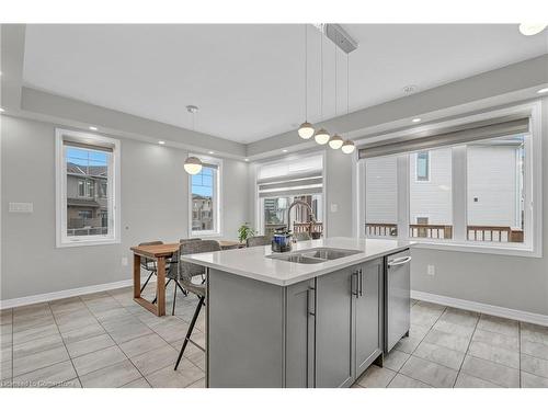 110 Hibiscus Lane, Hamilton, ON - Indoor Photo Showing Kitchen With Double Sink