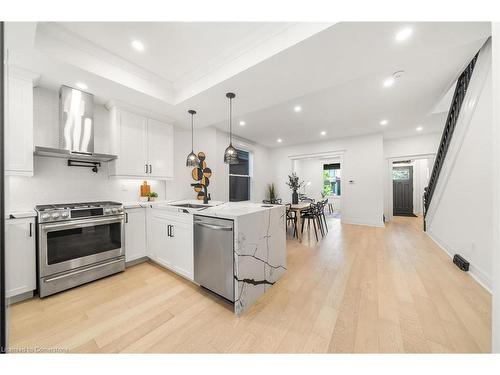 15 Pine Street, Hamilton, ON - Indoor Photo Showing Kitchen With Upgraded Kitchen