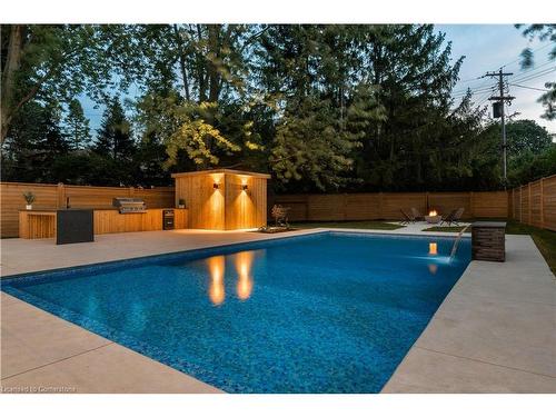 298 Strathcona Drive, Burlington, ON - Outdoor With In Ground Pool With Backyard