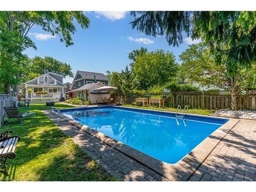 130 Main Street, St. Catharines, ON - Outdoor With In Ground Pool With Deck Patio Veranda With Backyard