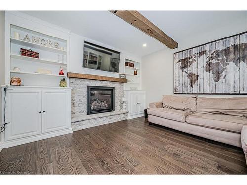 329 Silvana Crescent, Burlington, ON - Indoor Photo Showing Living Room With Fireplace