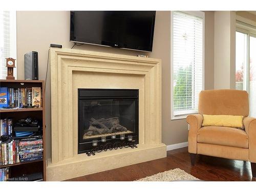 115 Emick Drive, Hamilton, ON - Indoor Photo Showing Living Room With Fireplace