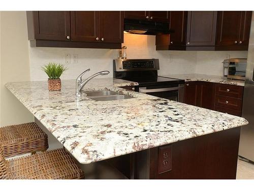 115 Emick Drive, Hamilton, ON - Indoor Photo Showing Kitchen With Double Sink With Upgraded Kitchen