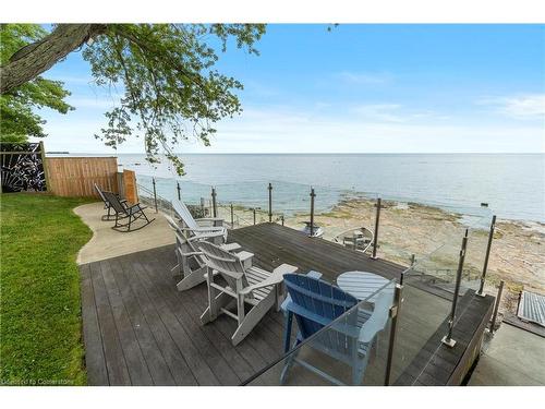 44 Hoover Point Lane, Selkirk, ON - Outdoor With Body Of Water With Deck Patio Veranda With View