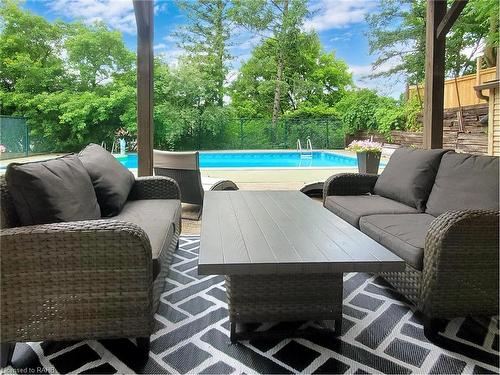 144 Old Ancaster Road, Dundas, ON - Outdoor With In Ground Pool With Deck Patio Veranda