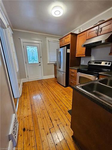 34 Connaught Avenue S, Hamilton, ON - Indoor Photo Showing Kitchen With Double Sink