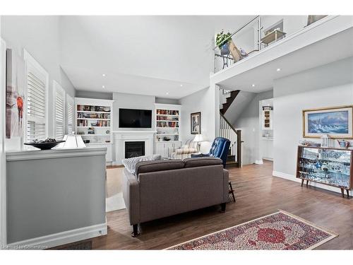 3814 Ryan Avenue, Crystal Beach, ON - Indoor Photo Showing Living Room With Fireplace