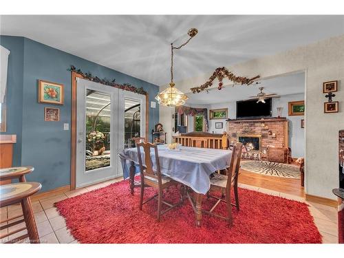 4916 Thirty Road, Beamsville, ON - Indoor Photo Showing Dining Room With Fireplace