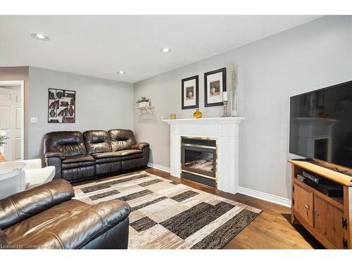 126 Gurnett Drive, Hamilton, ON - Indoor Photo Showing Living Room With Fireplace