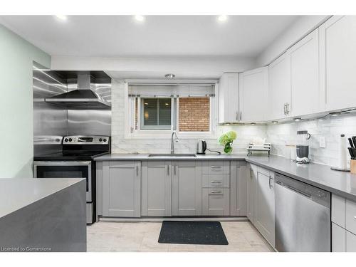 61 Napoli Drive, Hamilton, ON - Indoor Photo Showing Kitchen With Stainless Steel Kitchen With Upgraded Kitchen