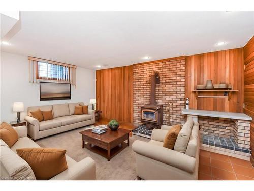 22 Glen Park Court, Hamilton, ON - Indoor Photo Showing Living Room With Fireplace