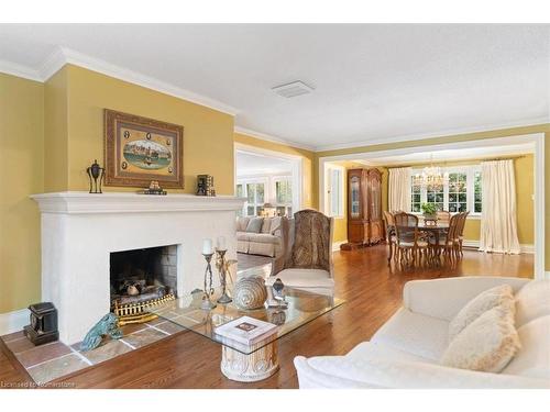 3040 First Street, Burlington, ON - Indoor Photo Showing Living Room With Fireplace