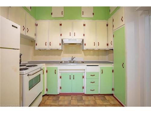 321 Main Street W, Hamilton, ON - Indoor Photo Showing Kitchen With Double Sink