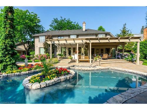 4014 Lantern Lane, Burlington, ON - Outdoor With In Ground Pool With Deck Patio Veranda