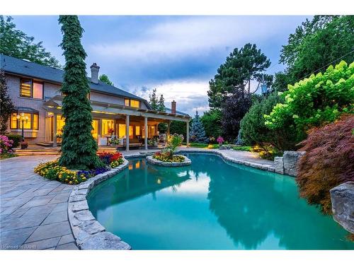 4014 Lantern Lane, Burlington, ON - Outdoor With In Ground Pool With Deck Patio Veranda