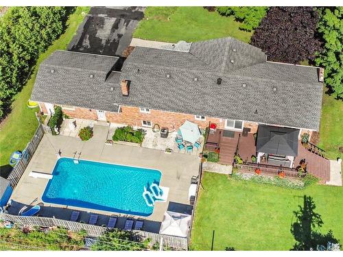 24 Harbinger Drive, Stoney Creek, ON - Outdoor With In Ground Pool