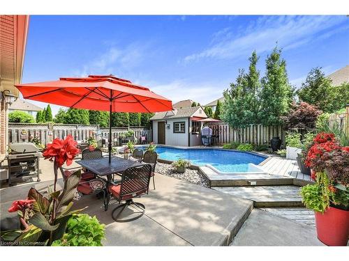 24 Benziger Lane, Hamilton, ON - Outdoor With In Ground Pool