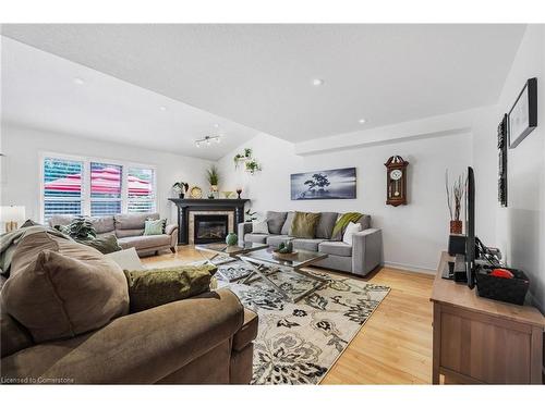 24 Benziger Lane, Hamilton, ON - Indoor Photo Showing Living Room With Fireplace