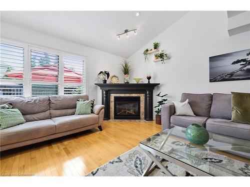 24 Benziger Lane, Hamilton, ON - Indoor Photo Showing Living Room With Fireplace