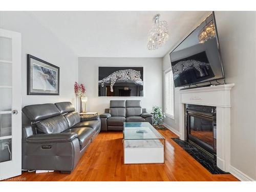 2232 Creekview Drive, Burlington, ON - Indoor Photo Showing Living Room With Fireplace