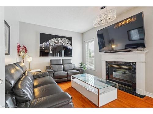 2232 Creekview Drive, Burlington, ON - Indoor Photo Showing Living Room With Fireplace