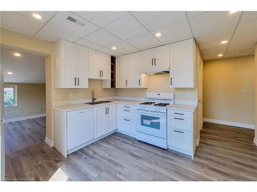 2-344 Main Street W, Hamilton, ON - Indoor Photo Showing Kitchen With Double Sink