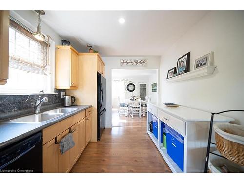 71 Dunkirk Drive, Hamilton, ON - Indoor Photo Showing Kitchen With Double Sink