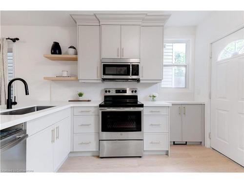 22 Francis Street, Hamilton, ON - Indoor Photo Showing Kitchen With Stainless Steel Kitchen