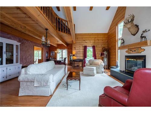 304399 South Line, Priceville, ON - Indoor Photo Showing Living Room With Fireplace