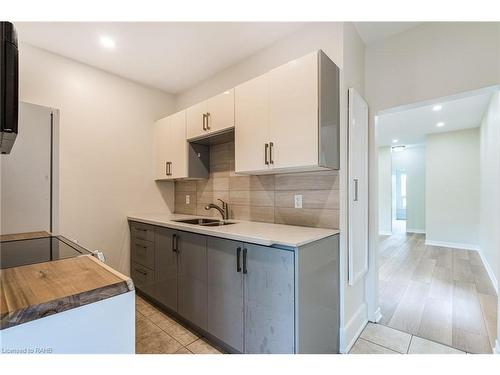 92 Ashley Street, Hamilton, ON - Indoor Photo Showing Kitchen With Double Sink