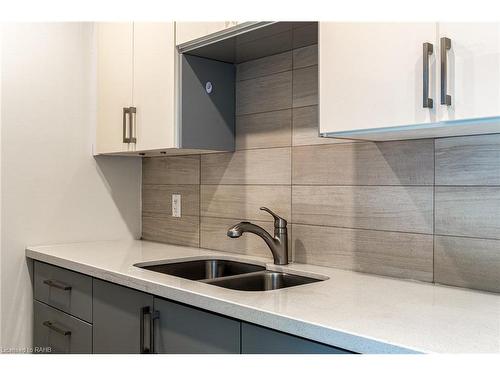 92 Ashley Street, Hamilton, ON - Indoor Photo Showing Kitchen With Double Sink