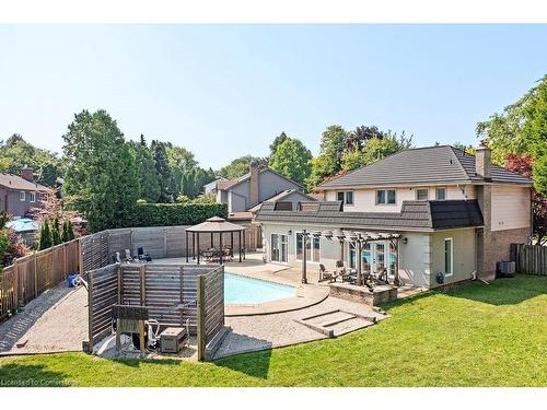 574 Tomahawk Crescent, Ancaster, ON - Outdoor With In Ground Pool With Deck Patio Veranda With Backyard With Exterior