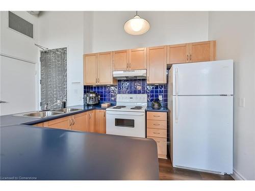 308-11 Rebecca Street, Hamilton, ON - Indoor Photo Showing Kitchen With Double Sink