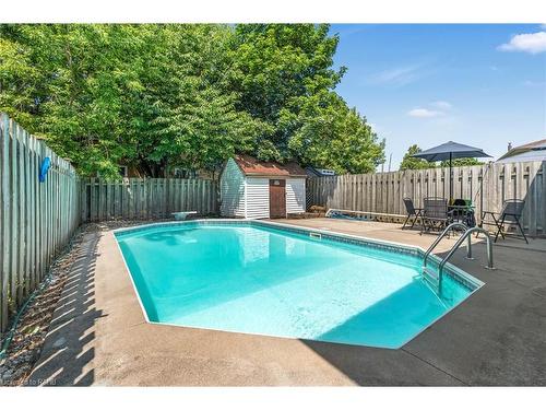 34 Rita Avenue, Hamilton, ON - Outdoor With In Ground Pool With Backyard