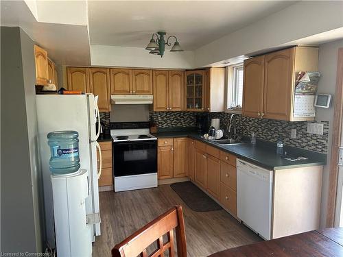 1407 Lakeshore Road, Selkirk, ON - Indoor Photo Showing Kitchen With Double Sink