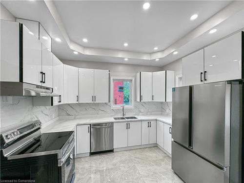 57 Princess Street, Hamilton, ON - Indoor Photo Showing Kitchen With Double Sink With Upgraded Kitchen