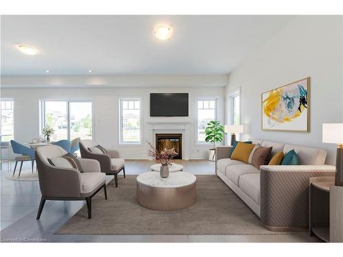 3147 Goodyear Road, Burlington, ON - Indoor Photo Showing Living Room With Fireplace