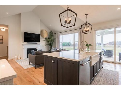 51075 Deeks Road S, Wainfleet, ON - Indoor Photo Showing Other Room With Fireplace