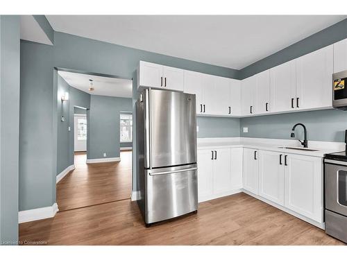 33 Shaw Street, Hamilton, ON - Indoor Photo Showing Kitchen With Stainless Steel Kitchen