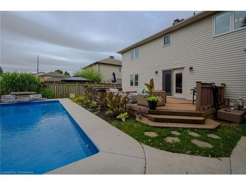 5 Dunrobin Drive, Caledonia, ON - Outdoor With In Ground Pool With Deck Patio Veranda