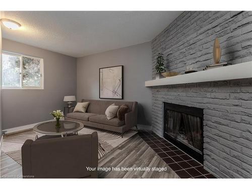 6065 Montevideo Road, Mississauga, ON - Indoor Photo Showing Living Room With Fireplace