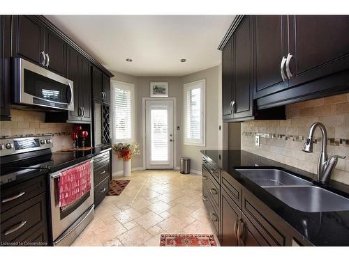 21 Greentrail Drive, Mount Hope, ON - Indoor Photo Showing Kitchen With Double Sink