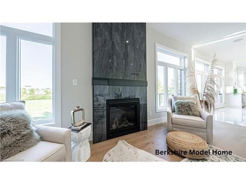 3 Hilborn Street, Plattsville, ON - Indoor Photo Showing Living Room With Fireplace