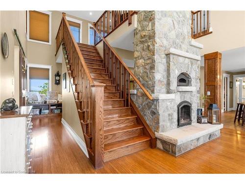 331 Russ Road, Grimsby, ON - Indoor Photo Showing Other Room With Fireplace