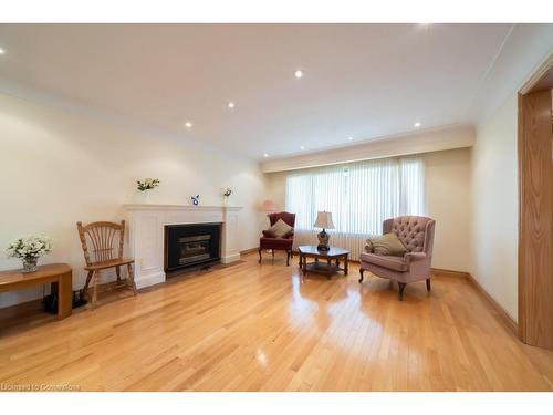 Room4-47 Westminster Avenue, Hamilton, ON - Indoor Photo Showing Living Room With Fireplace