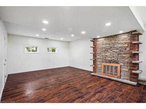 677 Glancaster Road, Mount Hope, ON - Indoor With Fireplace