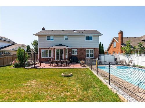 7624 Bernadette Crescent, Niagara Falls, ON - Outdoor With In Ground Pool With Deck Patio Veranda With Exterior