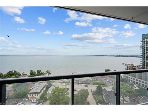 1503-370 Martha Street, Burlington, ON - Outdoor With Body Of Water With Balcony With View