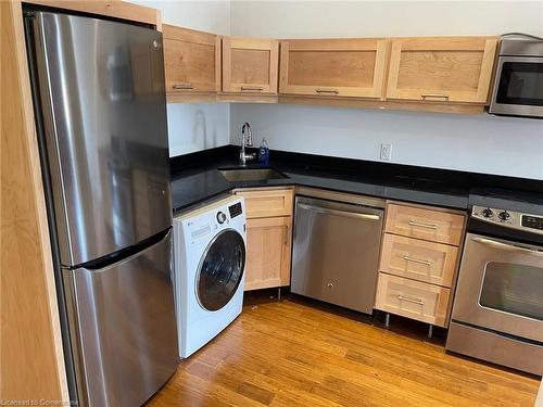 204-193 King Street E, Hamilton, ON - Indoor Photo Showing Kitchen With Stainless Steel Kitchen